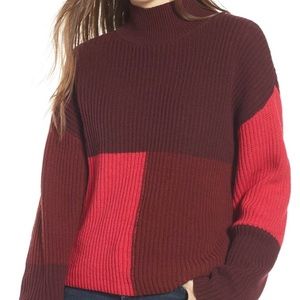 BP MOCKNECK COLORBLOCK SWEATER